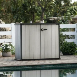 Armadio da terrazzo grigio 139x120h cm - Kindersley