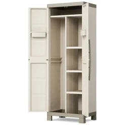 Armadi Da Esterno > Dmora Armadio esterno alto sabbia 65x182h cm - Strathmore Marrone Sabbia