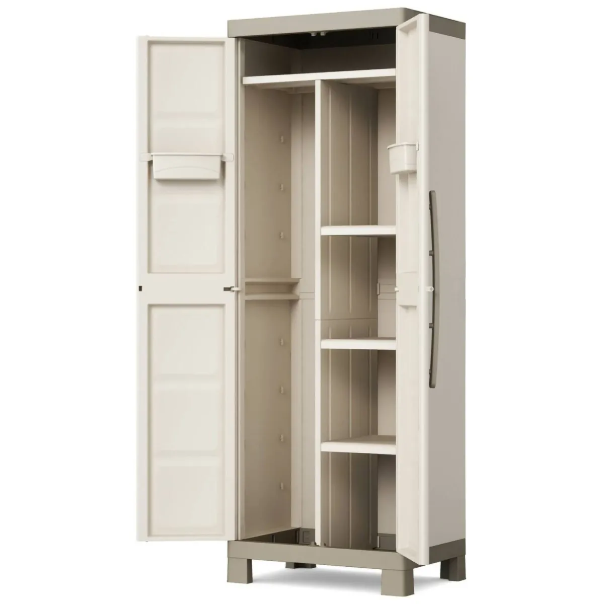 Armadi Da Esterno > Dmora Armadio esterno alto sabbia 65x182h cm - Strathmore Marrone Sabbia