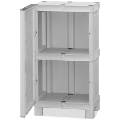 Armadi Da Esterno|Outdoor > Dmora Armadio esterno 50x92h cm - Arlinda Grigio Chiaro
