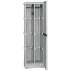 Armadio esterno grigio chiaro e nero 50x172h cm - Gervasia