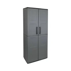 Armadio esterno ripiani regolabili grigio e nero 68x163h cm - Arabel