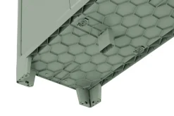 Armadi Da Esterno > Dmora Armadio giardino 2 ante grigio e verde 80x182h cm - Quesnel Verde, Grigio