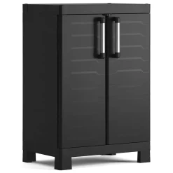 Armadio giardino 2 ante nero 65x97h cm - Terrebonne