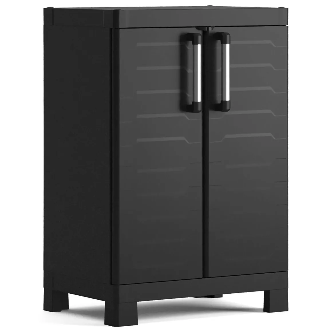 Armadio giardino 2 ante nero 65x97h cm - Terrebonne