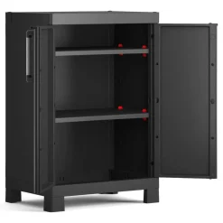 Armadio giardino 2 ante nero 65x97h cm - Terrebonne