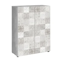 Armadio grigio 2 ante 72x103h cm - Athenodora