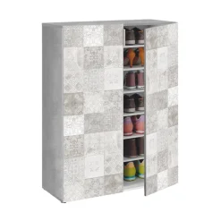 Armadio grigio 2 ante 72x103h cm - Athenodora