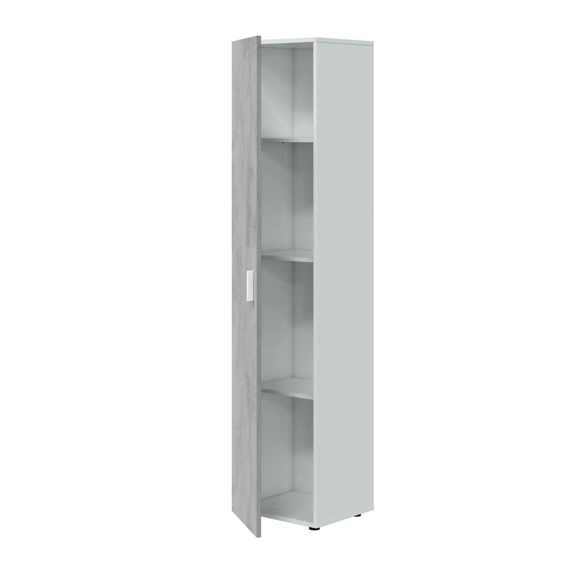 Armadio grigio e bianco slim 41x182h cm - Avlis