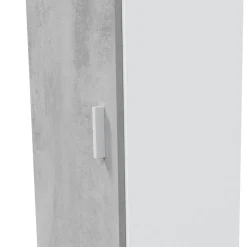 Armadio grigio e bianco slim 41x182h cm - Avlis