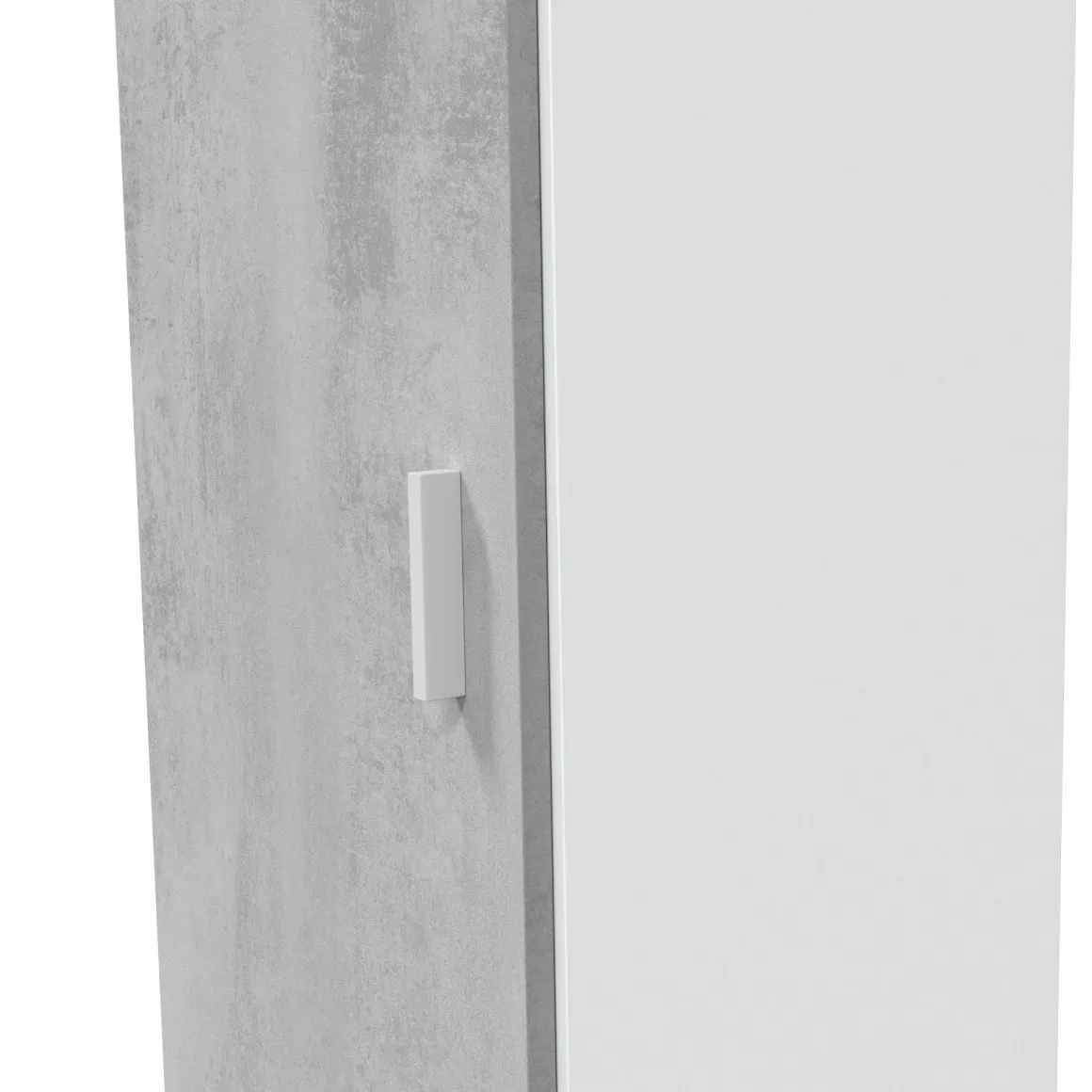 Armadio grigio e bianco slim 41x182h cm - Avlis