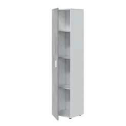 Armadio grigio e bianco slim 41x182h cm - Avlis