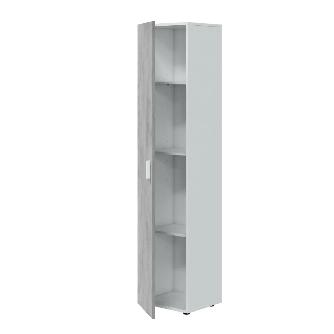 Armadio grigio e bianco slim 41x182h cm - Avlis