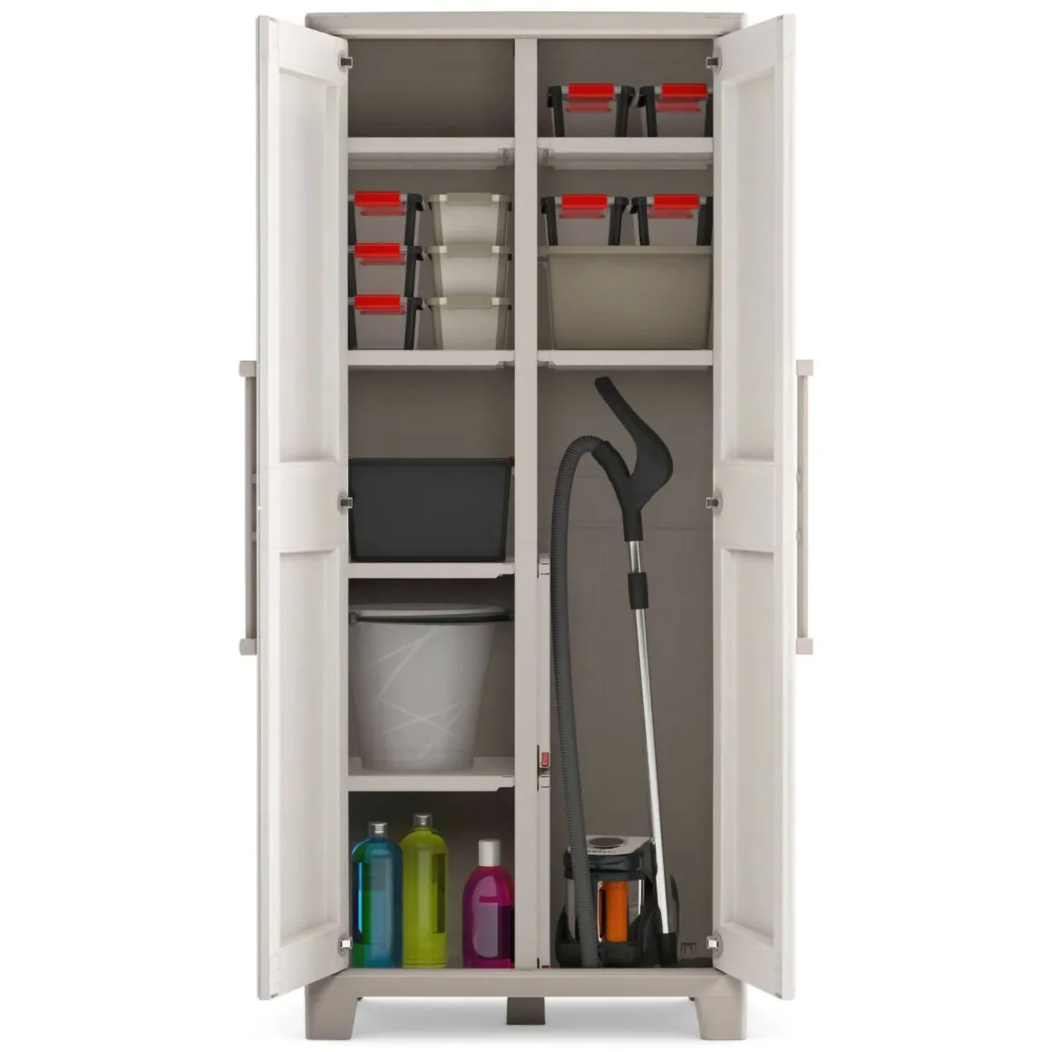 Armadio in plastica alto sabbia 80x182h cm - Grimsby