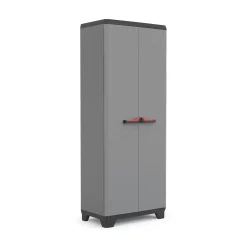 Armadi Da Esterno > Dmora Armadio in plastica 2 ante 68x90h cm - Cochrane Grigio