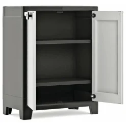 Armadio in plastica 2 ante grigio 80x100h cm - Oshawa