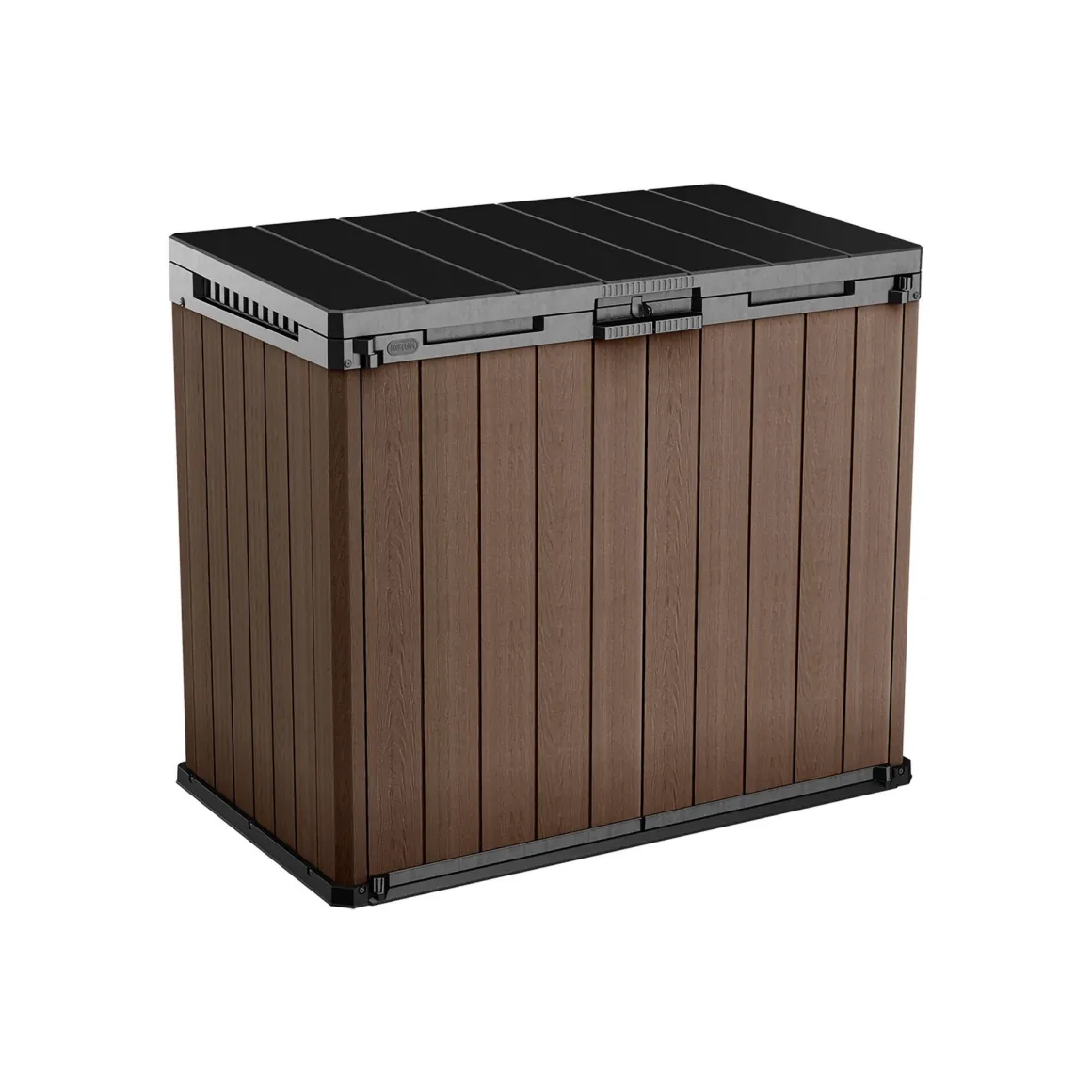 Armadio in plastica 2 ante marrone 140x120h cm - Napanee