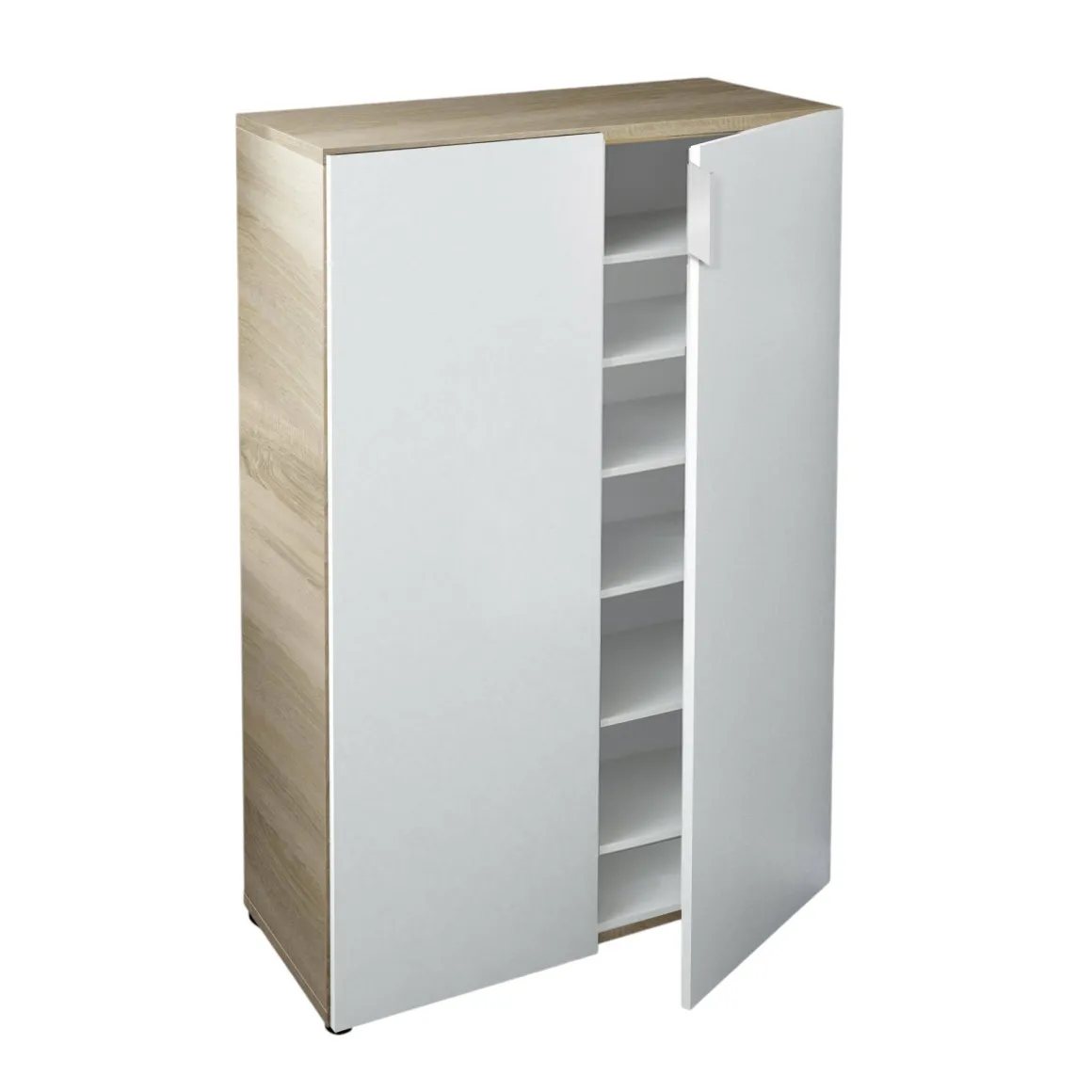 Armadio legno e bianco 2 ante 72x103h cm - Athenodora
