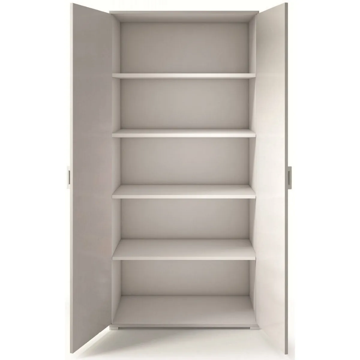 Armadi Multiuso 2 Ante|Camera Da Letto > Dmora Armadio legno e bianco 2 ante 90x195h cm - Aliosha Bianco, Marrone Rovere