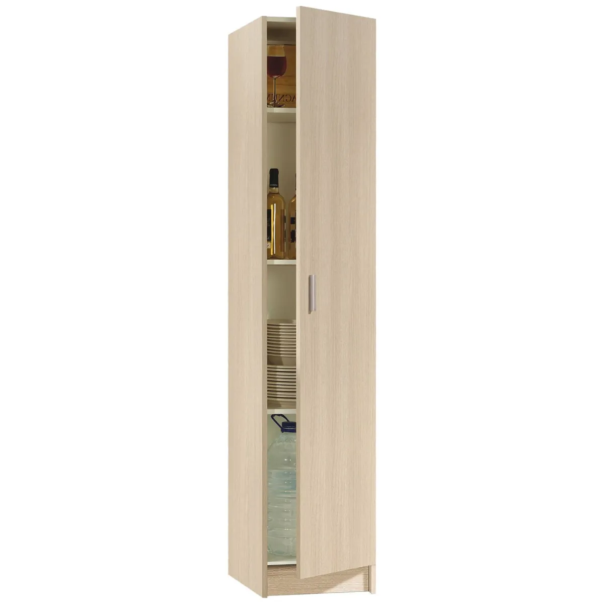 Armadi Multiuso 1 Anta|Camera Da Letto > Dmora Armadio legno lavanderia 37x180h cm - Alexander Marrone Rovere