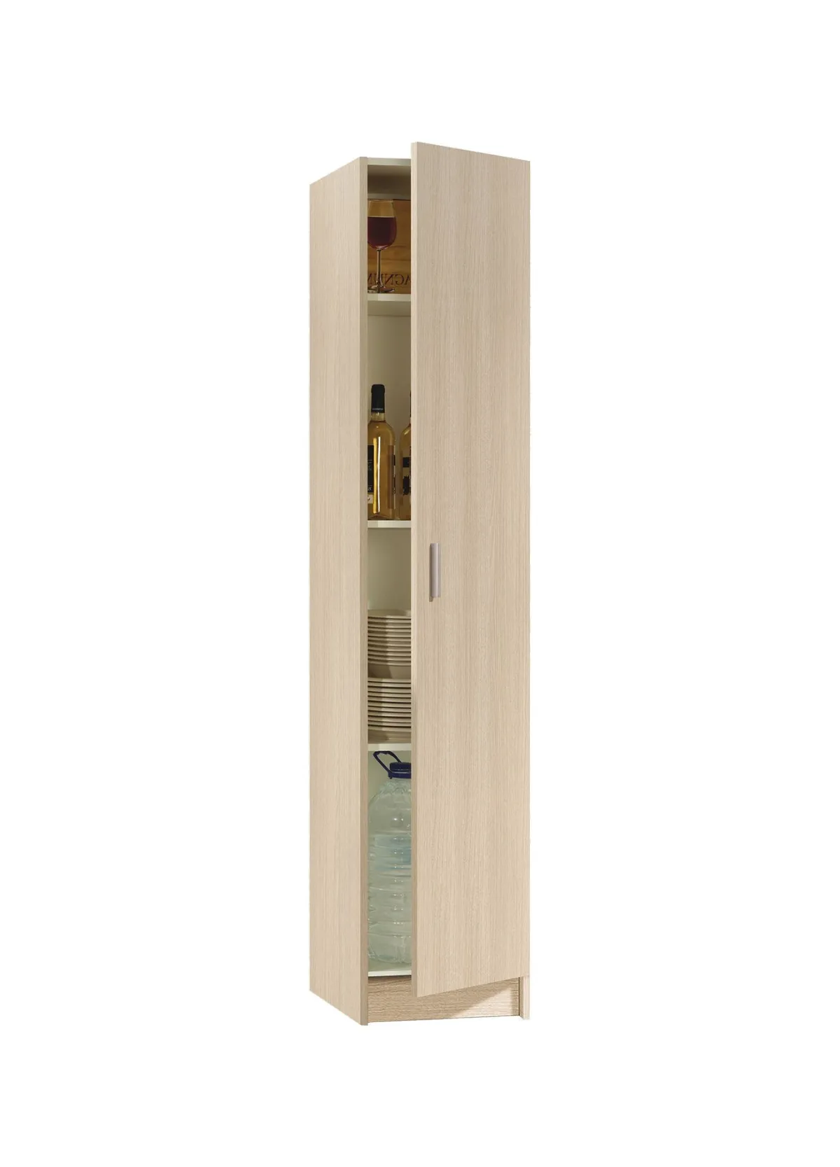 Armadi Multiuso 1 Anta|Camera Da Letto > Dmora Armadio legno lavanderia 37x180h cm - Alexander Marrone Rovere