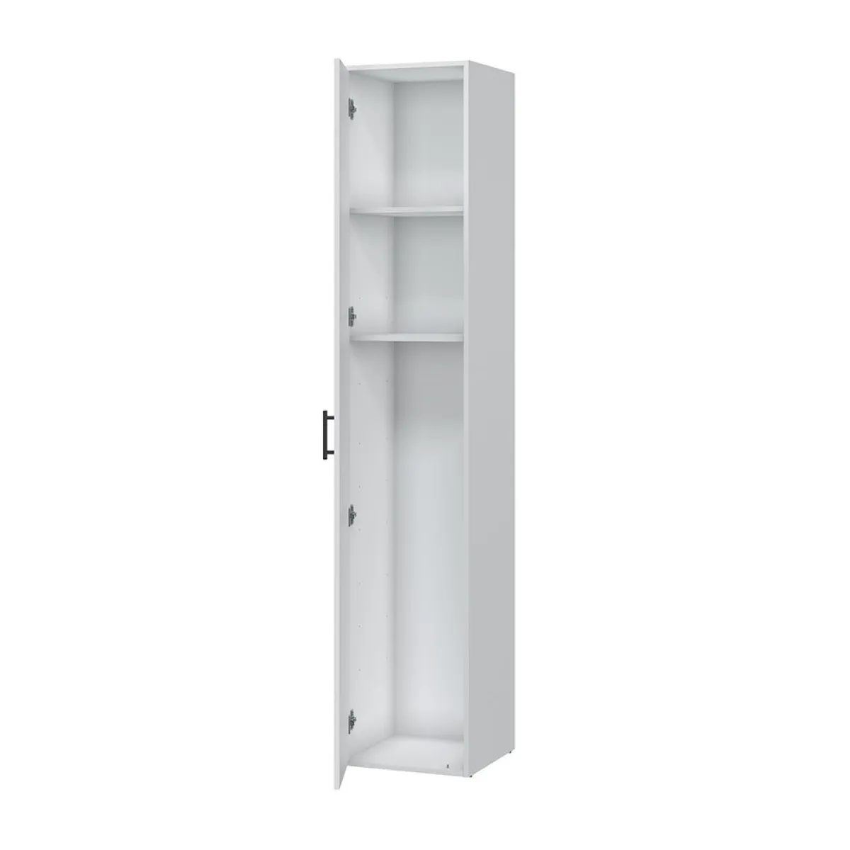 Armadi Multiuso 1 Anta > Dmora Armadio Multiuso 1 Anta 2 Ripiani Apertura Battente 41x206h cm, Un'anta - Crucoli Bianco