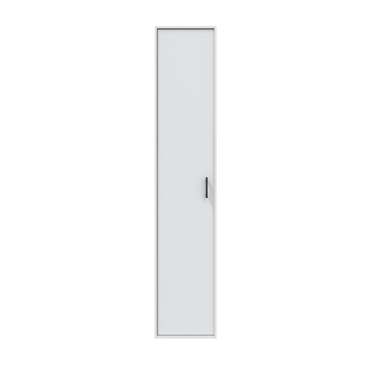 Armadi Multiuso 1 Anta > Dmora Armadio Multiuso 1 Anta 2 Ripiani Apertura Battente 41x206h cm, Un'anta - Crucoli Bianco