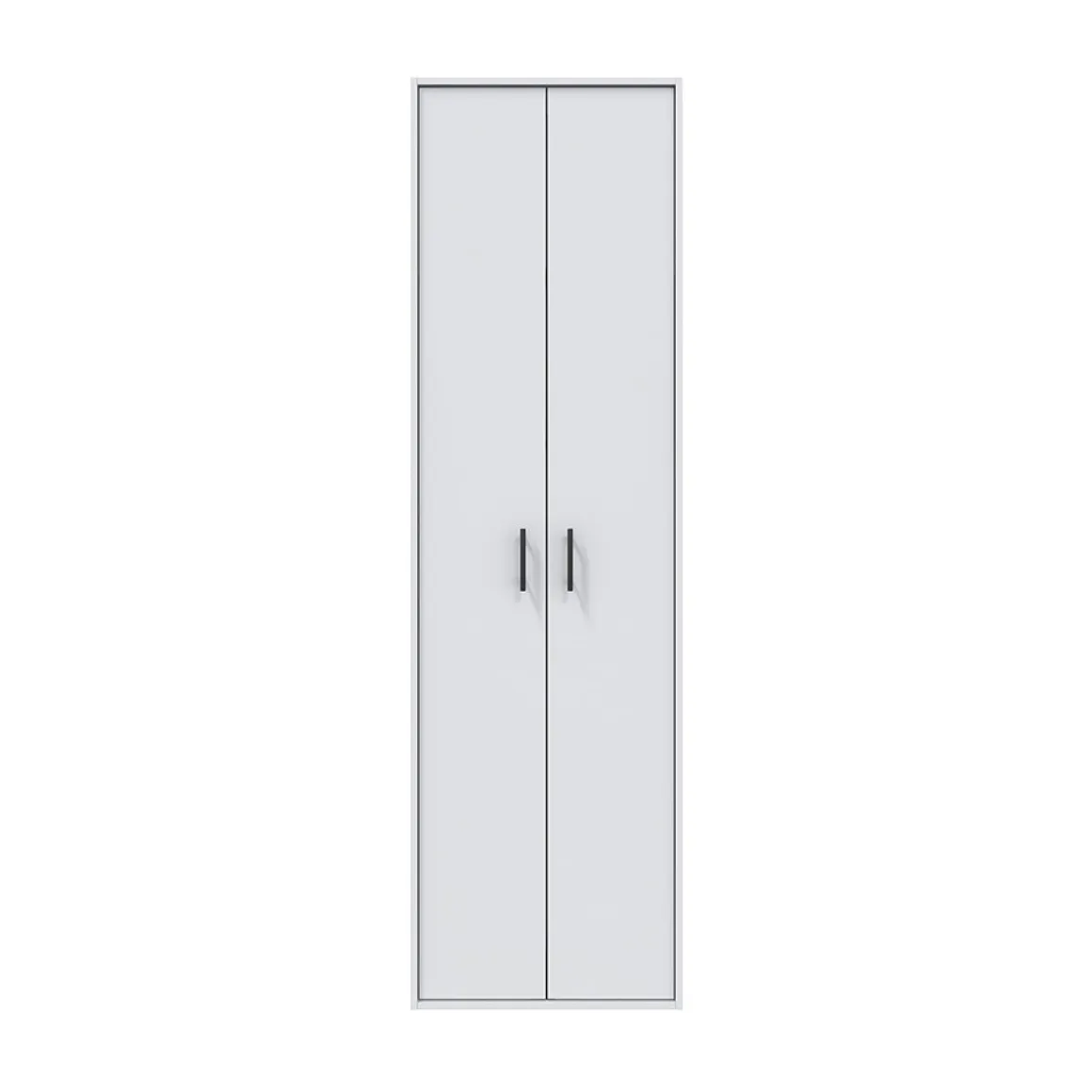 Armadi Multiuso 2 Ante > Dmora Armadio Multiuso 2 Ante 3 Ripiani 2 Ante 35x195h cm, Ideale per Lavanderia Made in Italy - Gilroy Bianco