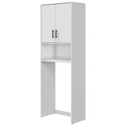 Armadi Multiuso 2 Ante > Dmora Armadio Multiuso 2 Ante 3 Ripiani Apertura Battente 80x206h cm, 2 Ante - Mileto Bianco