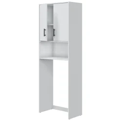Armadio Multiuso 2 Ante Bianco 3 Ripiani Apertura Battente 73x206h cm, 2 Ante - Delebio