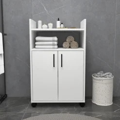 Armadi Multiuso 2 Ante > Dmora Armadio Multiuso 2 Ante 4 Ripiani 2 Cassetti 104x200h cm, Appendiabiti - Vernio Bianco