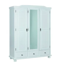 Armadi Multiuso 2 Ante > Dmora Armadio Multiuso 2 Ante 5 Ripiani Apertura Battente 70x189h cm, 2 Ante - Pazzano Bianco