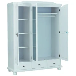 Armadi Multiuso 2 Ante > Dmora Armadio Multiuso 2 Ante 5 Ripiani Apertura Battente 70x189h cm, 2 Ante - Pazzano Bianco