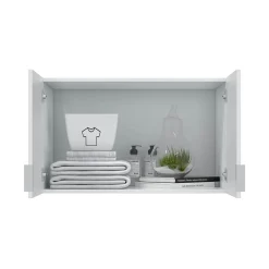 Armadio Multiuso 2 Ante Bianco un Ripiano Apertura Battente 80x49h cm, 2 Ante - Carre