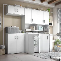 Armadi Multiuso 2 Ante > Dmora Armadio Multiuso 2 Ante un Ripiano Apertura Battente 80x88h cm, 2 Ante - Senorbi Bianco