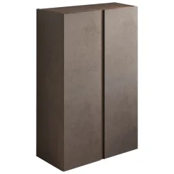 Armadi Multiuso 2 Ante > Dmora Armadio Multiuso 2 Ante Marrone Bronzo Trasparente 8 Ripiani Apertura Manuale 70x185h cm, 9 Vani - Salcito Trasparente, Marrone Bronzo