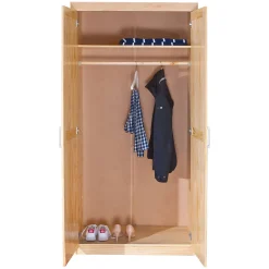 Armadio Multiuso 2 Ante Marrone Rovere Appendiabiti un Ripiano 95x190h cm, 2 Ante - Terzorio