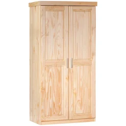 Armadio Multiuso 2 Ante Marrone Rovere Appendiabiti un Ripiano 95x190h cm, 2 Ante - Terzorio