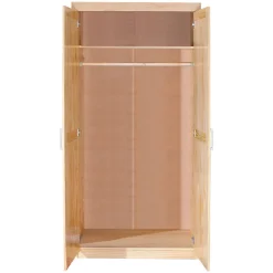 Armadio Multiuso 2 Ante Marrone Rovere Appendiabiti un Ripiano 95x190h cm, 2 Ante - Terzorio