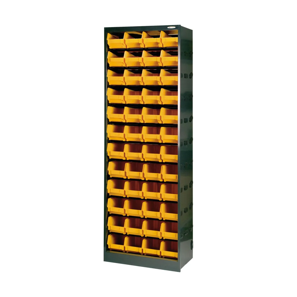 Bagno|Ingresso > Dmora Armadio multiuso Dandreoll, Nero e Giallo, 64x26h190 cm