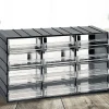 Bagno|Ingresso > Dmora Armadio multiuso Darrigon, Antracite, 12 cassetti