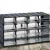Bagno|Ingresso > Dmora Armadio multiuso Darrigon, Antracite, 24 cassetti