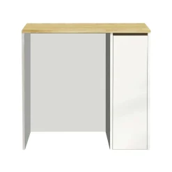 Armadio noce e bianco mobile lavatrice 93x88h cm - Axel