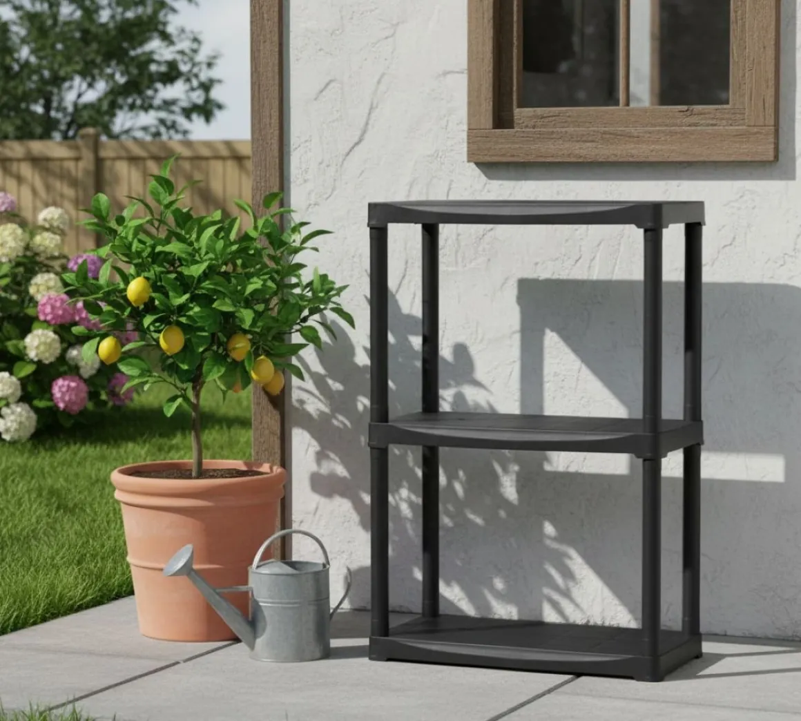 Scaffali|Armadi Da Esterno > Dmora Armadio outdoor antracite 70x176h cm - Aurelian Nero Antracite