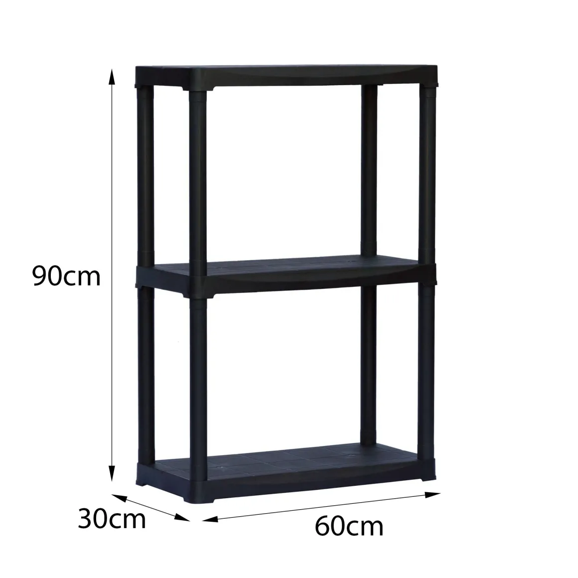 Scaffali|Armadi Da Esterno > Dmora Armadio outdoor antracite 70x176h cm - Aurelian Nero Antracite
