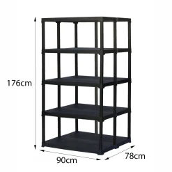 Armadio outdoor antracite 90x176h cm - Aurelian