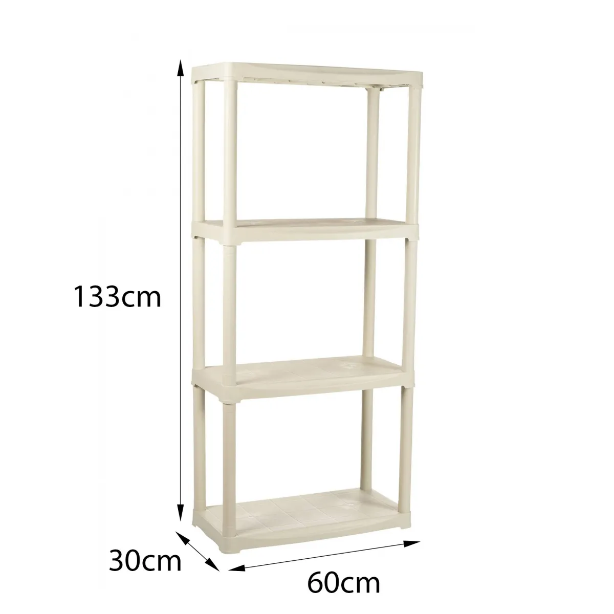 Scaffali|Armadi Da Esterno > Dmora Armadio outdoor 60x133h cm - Gelsomina Bianco