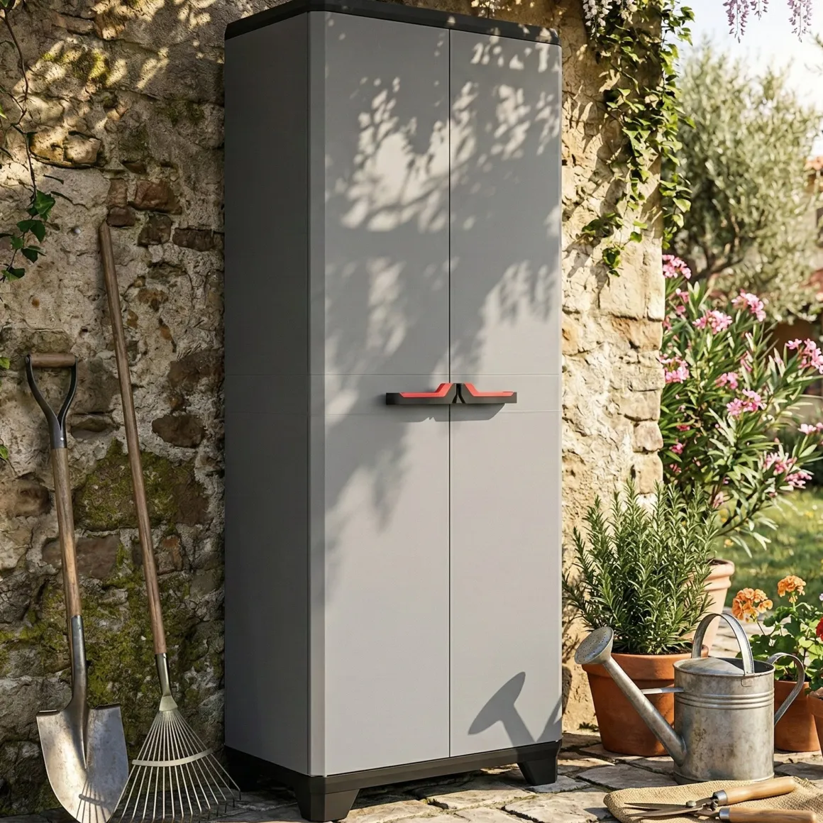 Armadio outdoor grigio 68x173h cm - Cochrane