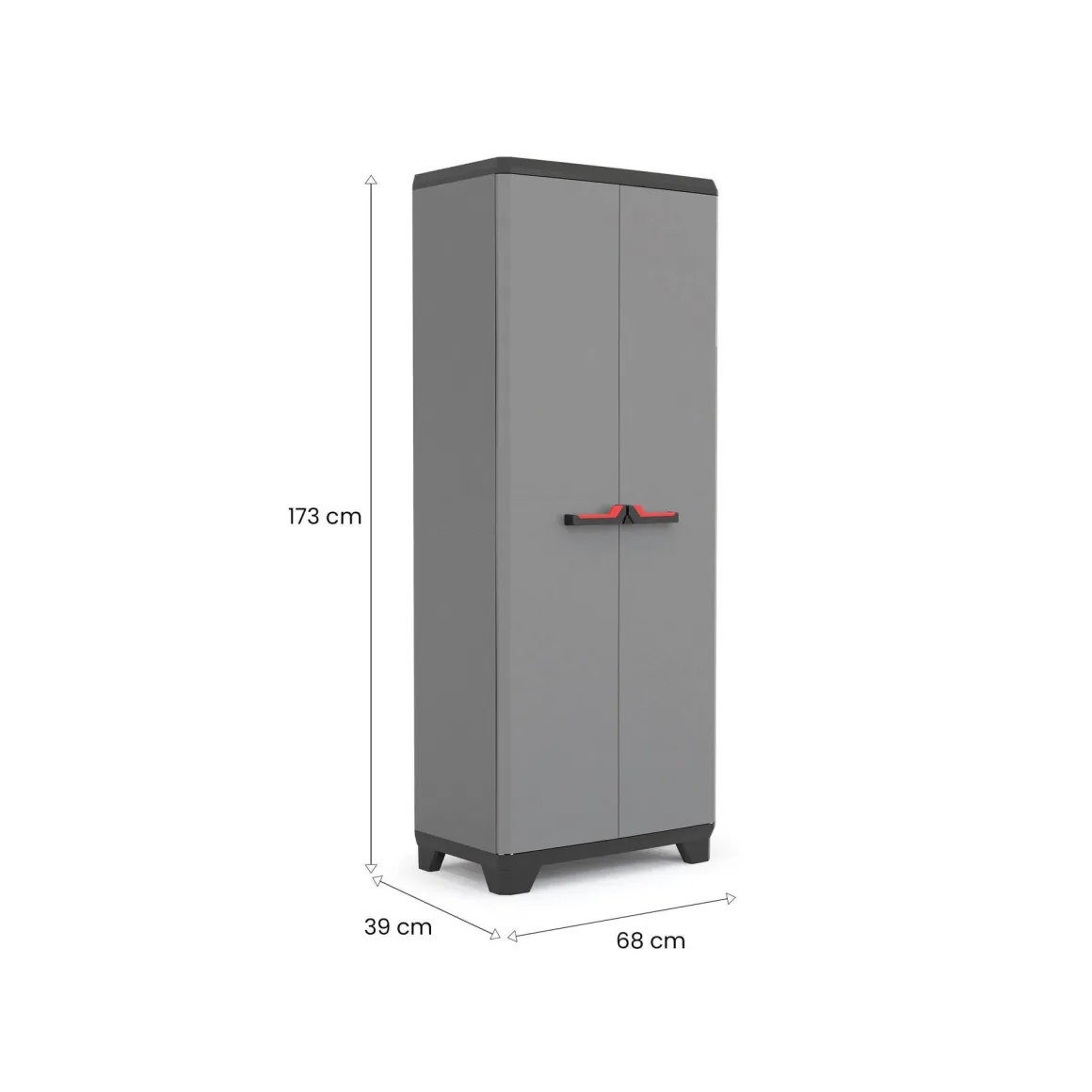 Armadio outdoor grigio 68x173h cm - Cochrane