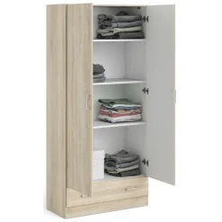Armadio quercia con cassetto 79x170h cm - Amylya